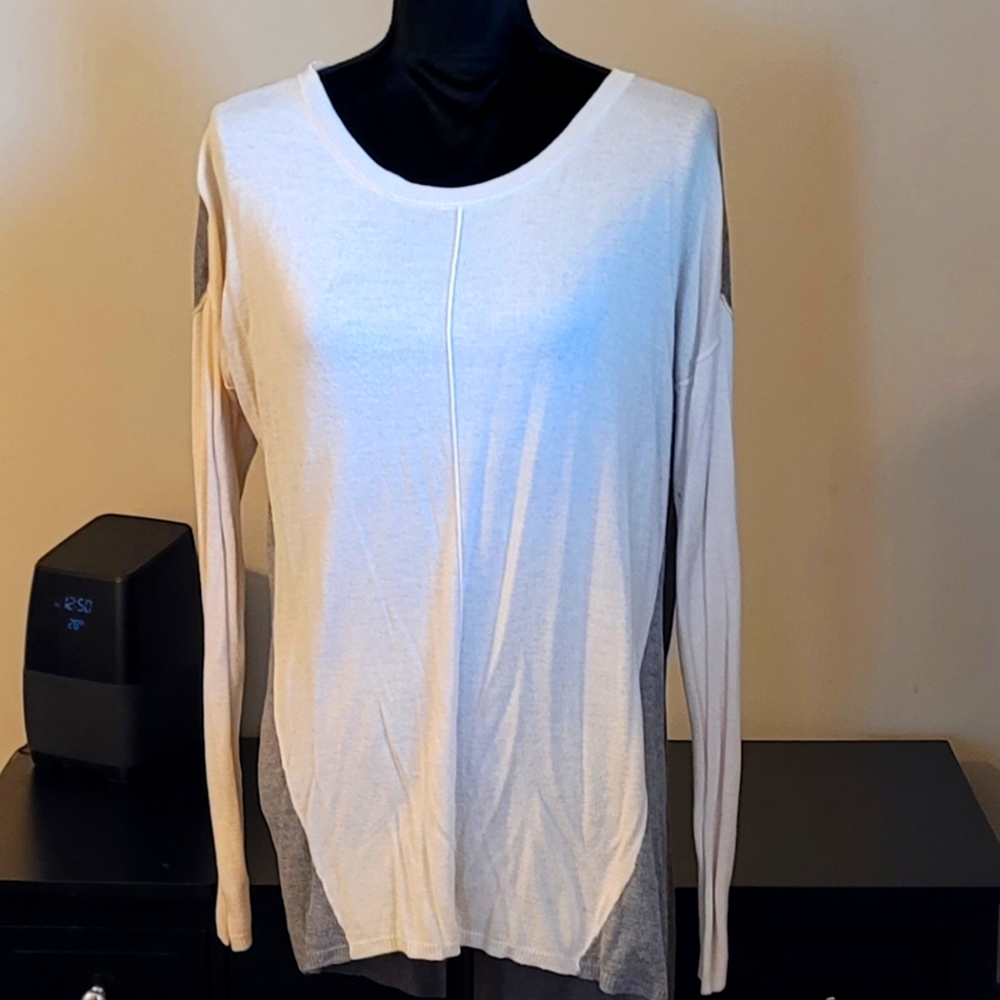 A.N.A Long Sleeve 2 Colored Top